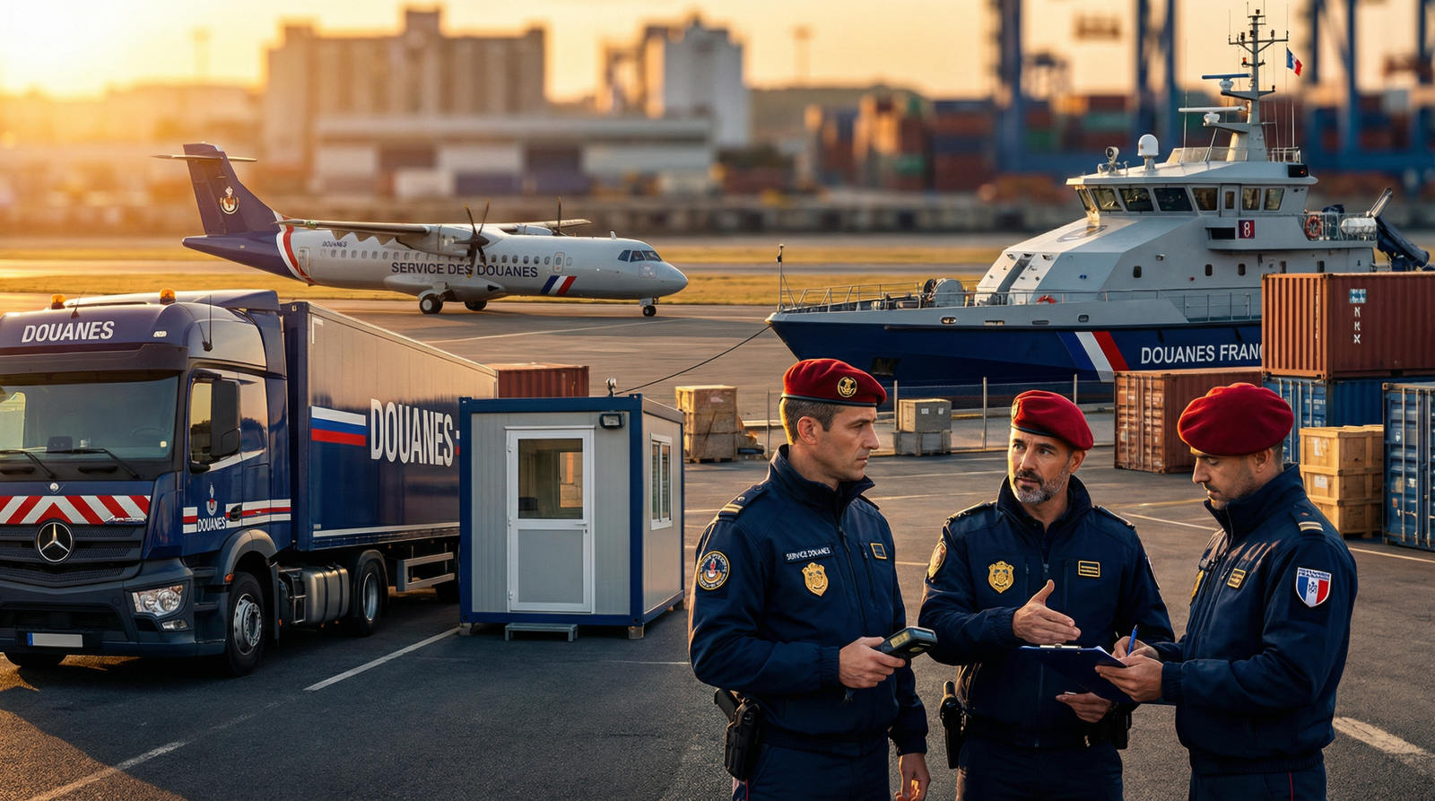 Service Douanes Realistic Cinematic Scene